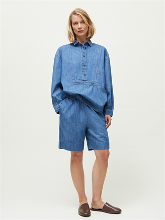 Aiayu Shorts Long Denim Iceberg